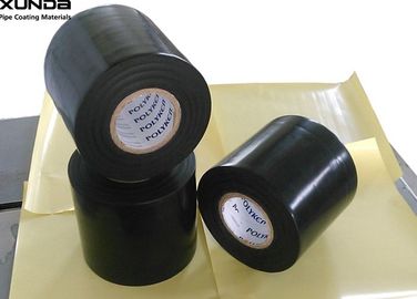 China Zwarte Kleur 0.76mm Band van de Dikte de Anticorrosieve Pijp met Polyethyleen Steun leverancier